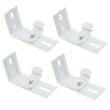 8pcs Ceiling Mount Curtain Rod Brackets for Shower Curtains, Heavy Duty Wall and Ceiling Supports