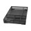 Metal Mesh 5 Grids Drawer Organizer Black Multipurpose Stable Desk Storage 6