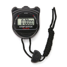 Stevige plastic stopwatch met multifunctionele timer en duidelijk digitaal display, lichtgewicht en waterbestendig, perfect voor coaches en