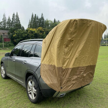 Tenda para porta-malas de SUV com cobertura para camping, tenda portátil para camping em carro com proteção UV, abrigo externo à prova de vento
