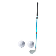 Golf Club Extendable Shaft 42cm-85cm Aluminum Alloy No 7 Clubhead Multipurpose Rubber Grip Blue for Adults Kids