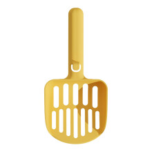 Large Cat Litter Scoop with Fine Grid and DoubleFilter Design for Easy Cleaning Yellow