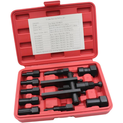 Motorcycle Bearing Puller Storage Box Kit For Wheel Bearings Universal Fit 2