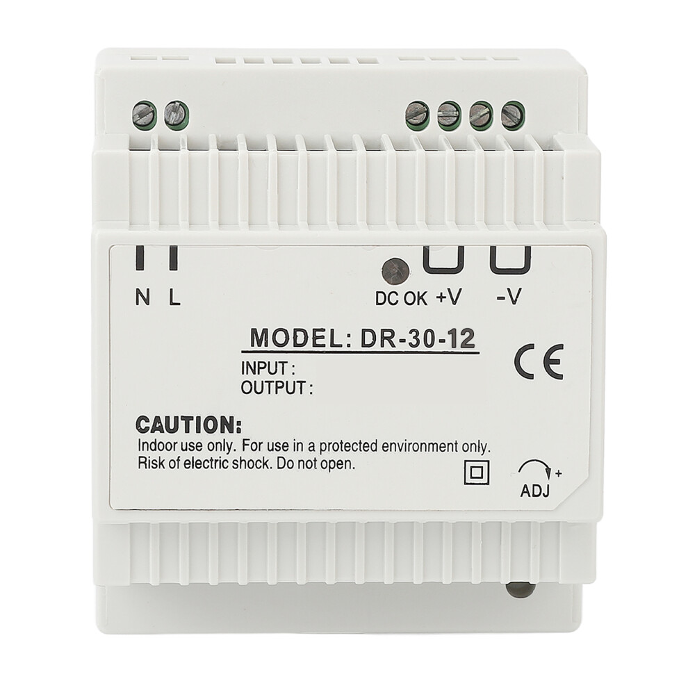 Din Rail Power Supply Switching Power Supply 30W Industrial Grade Overcurrent Protection Overvoltage Protection Heat Dissipation Shell Hollow Design 9358999023977