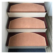15PCS Non Slip Carpet Stair Treads with Self Adhesive, Safety Mats for Wooden Steps, 65x24cm
