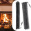 Fireplace Mesh Curtain Pair, Spark Prevention Features, 2 Panels, Stylish Design 3