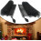 Fireplace Mesh Curtain Pair, Spark Prevention Features, 2 Panels, Stylish Design 2