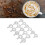 16PCS Coffee Stencils – Multipurpose Cake Decor, PP, 8.5cm 10