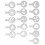 16PCS Coffee Stencils – Multipurpose Cake Decor, PP, 8.5cm 2