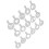 16PCS Coffee Stencils – Multipurpose Cake Decor, PP, 8.5cm 5