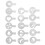 16PCS Coffee Stencils – Multipurpose Cake Decor, PP, 8.5cm 11