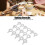 16PCS Coffee Stencils – Multipurpose Cake Decor, PP, 8.5cm 7