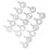 16PCS Coffee Stencils – Multipurpose Cake Decor, PP, 8.5cm 4