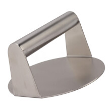 Pressa per hamburger in acciaio inossidabile, regolabile, antiaderente, 12,5x2,5x7cm