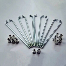 Bicycle Spokes 12G 2.5mm 100pcs Lot 60-180mm Compatible with Bike Motorcycle Electric Bicycle Spokes 170mm