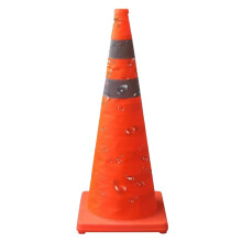 Safety Cone Foldable 70cm Waterproof Construction Cone For Street School Driveway Parking And Sports Training
