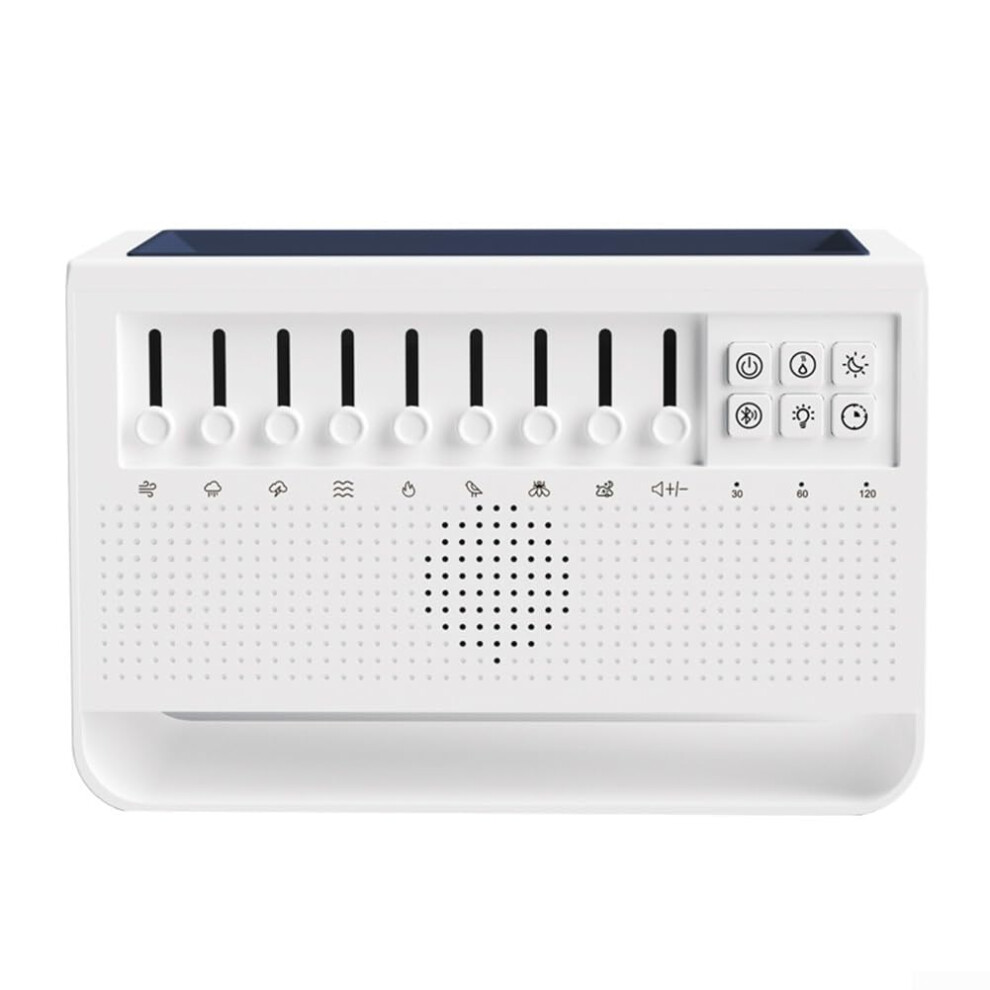 White/Light Noise Humidifier With 8 Sound Modes, Aromatherapy And Adjustable Night For Sleep Aid