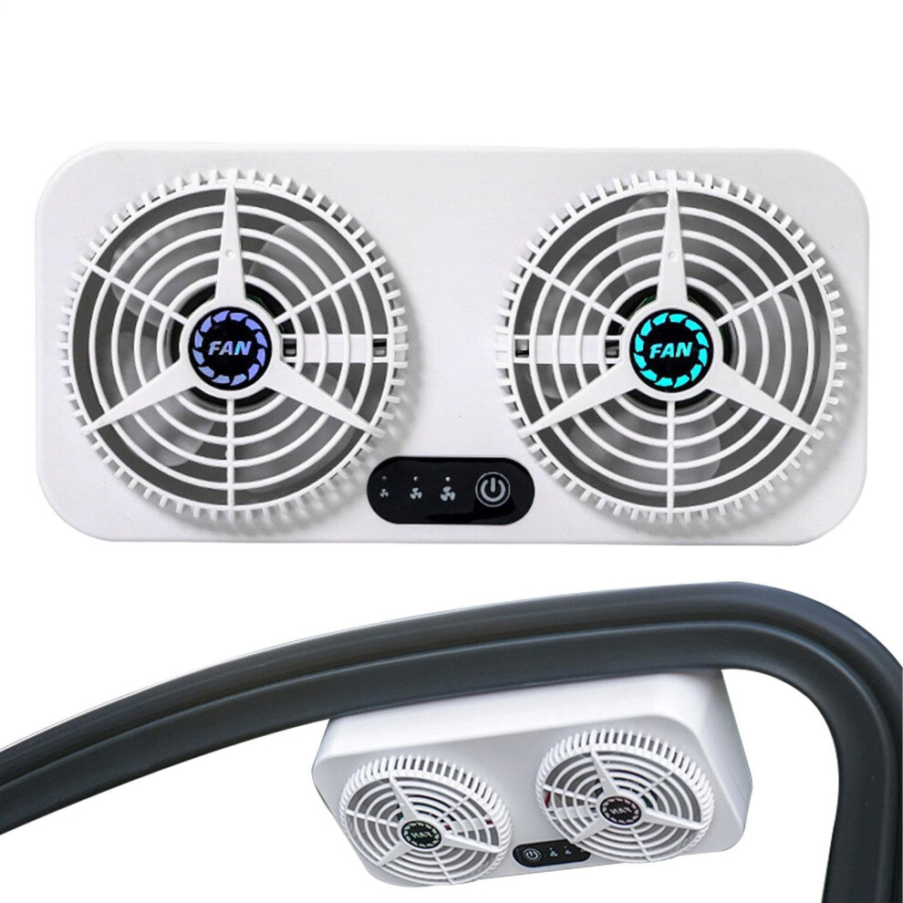 Solar Car Ventilation Fan With Usb Charging, 3Speed Cooling And Odor Removal For Side Window 9187378469620