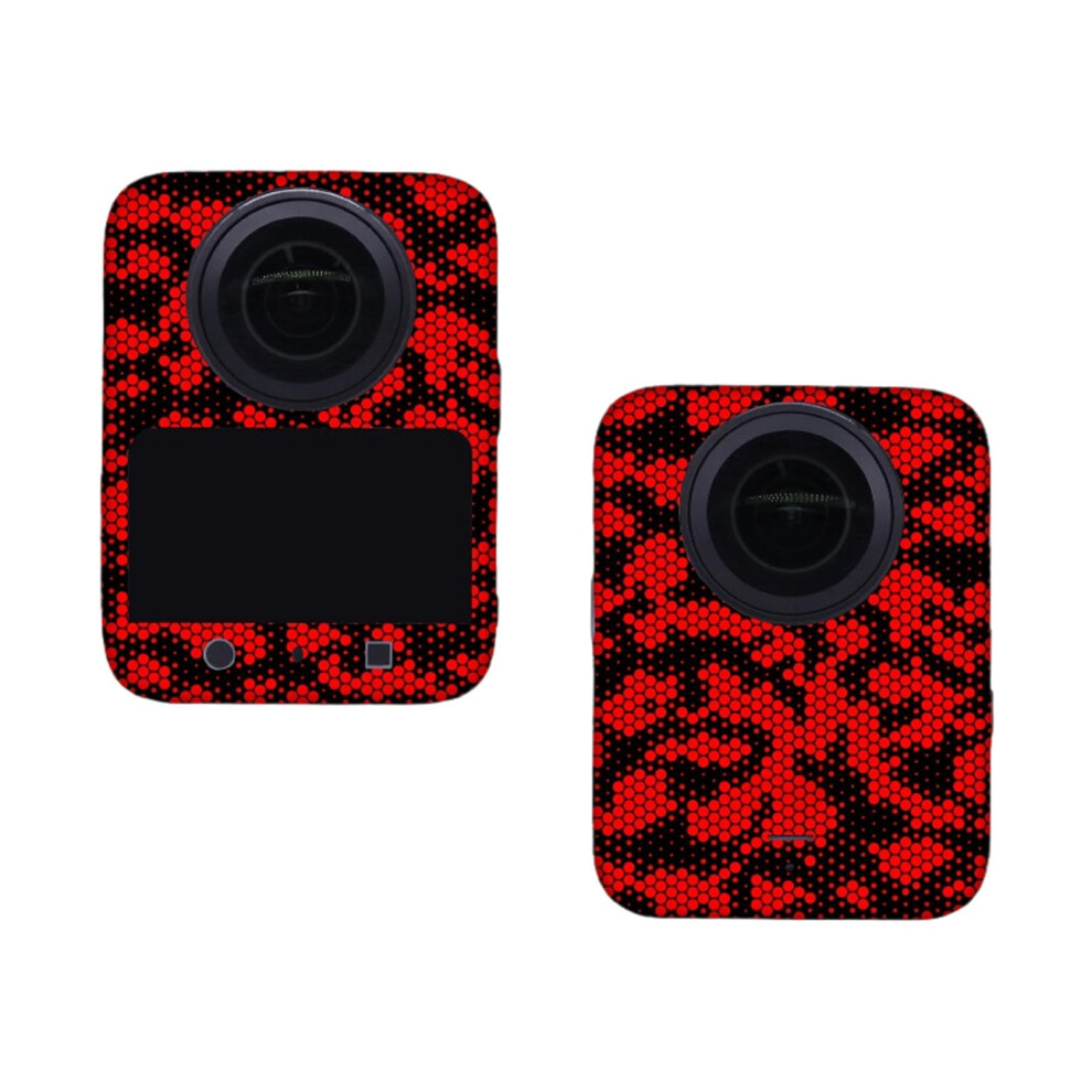 Protective Cover For 360 Cameras Scratch Decorative Skin Snake Scale Waterproof Pvc Film Multiple Designs Red 9199774136297