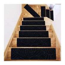 Non Slip Stair Treads for Wooden Steps, 10pcs Self Adhesive Carpet Runners, Noise Reduction, 76x20cm, Color 30