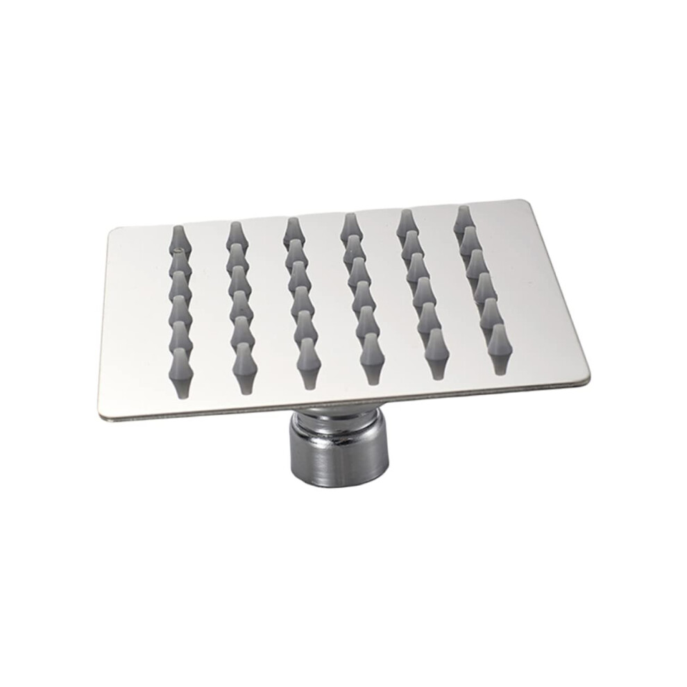 Ultra Thin Stainless Steel Shower Head Square Waterfall Design Pressure Rainfall Showerhead With Outlets For Bathroom Decor Silver Ref: 2020 9382693318978