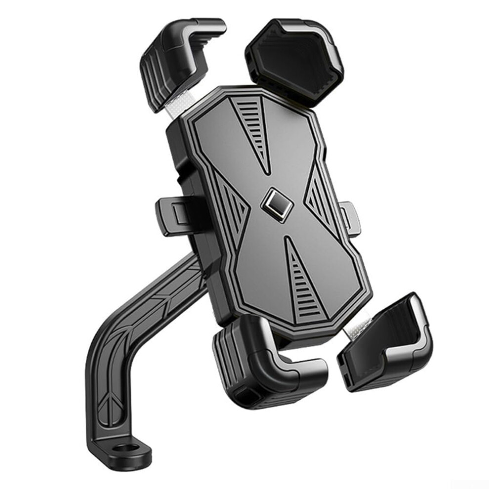 Bike Phone Stand For 4 To 7 Inch Devices, Ultra-Stable Design For Cycling, Compatible With All Smartphones Black 9347817559125