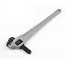 Adjustable Offset Pipe Wrench, HeavyDuty Aluminum Alloy With CrMo Floating Hook Jaw And IBeam Handle, 24Inch
