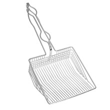 Metal Cat Litter Scoop Heavy Duty 7mm Precision Sifting Large Durable with Hanging Hook for Tofu Litter