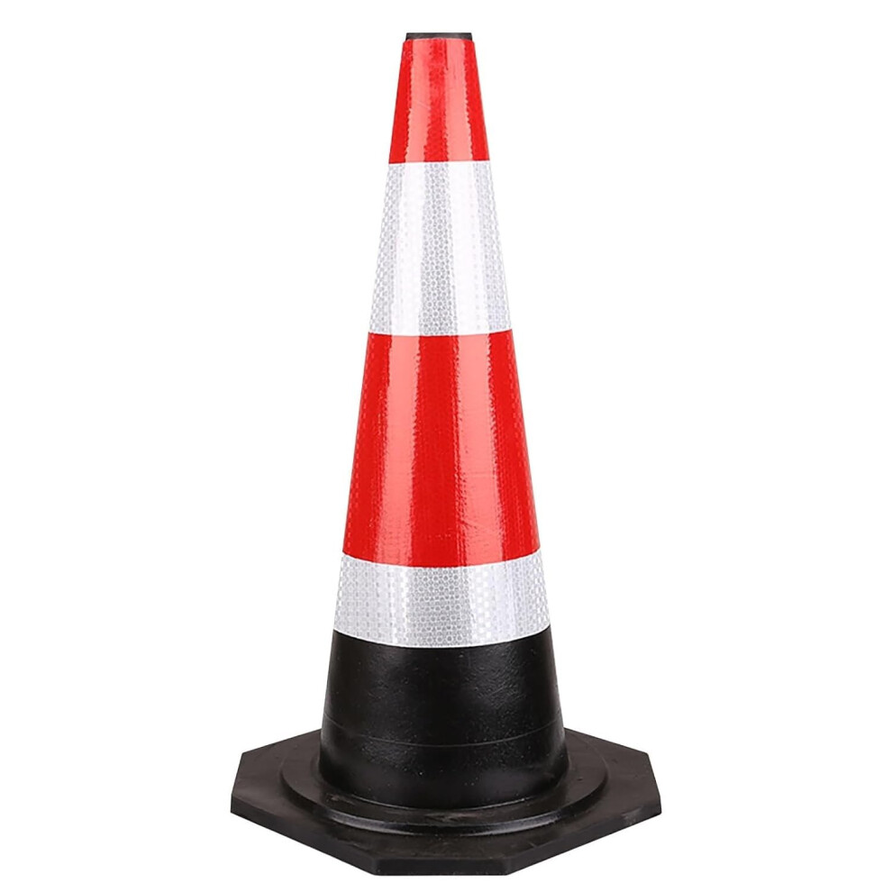 Traffic Safety Cones Barrier Posts Flexible Traffic Poles Elastic Driveway Posts 675Mm 26.5In Parking Training 9382693461094