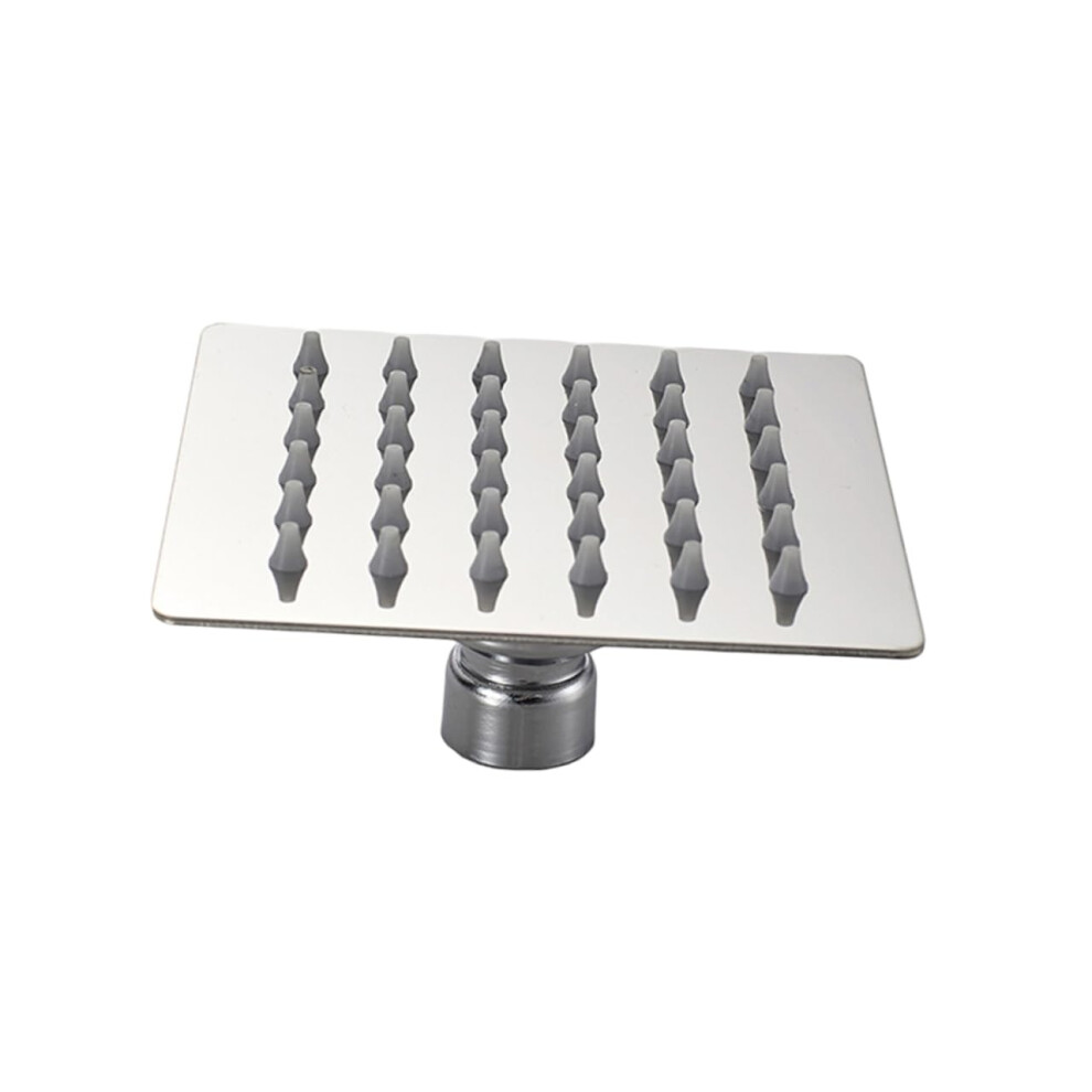 Square Stainless Steel Shower Head Ultra Thin Waterfall Design Pressure Rainfall Spray With Outlets For Bathroom Use Silver Finish Ref: 3075 9382693319319