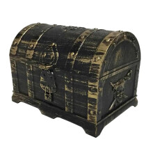 Vintage Transparent Treasure Chest Jewelry Box for Party Favors and MultiPurpose Storage