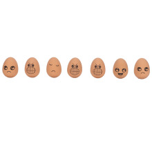 Huevos saltarines realistas, juguetes divertidos para bromas, juego de juguetes saltarines de goma Emotion Stone, seguro para niños pequeños, juego