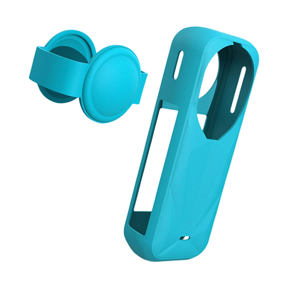 Soft Silicone Camera Covers For Action Camera, Shock Absorption, Precise Cutout, Blue 9199774137041