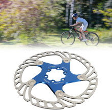 Disque de frein à disque de vélo flottant bleu de 180 mm avec 6 boulons