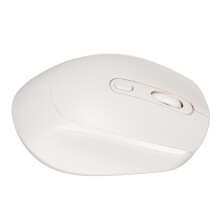 Kabellose mechanische Maus, 1600 DPI, ergonomisch, 500 mAh wiederaufladbar, Weiß