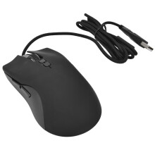 Duurzame gamingmuis met ergonomisch ontwerp, bedrade verbinding, RGB-verlichting, 6 DPI-niveaus tot 6400, programmeerbare knoppen voor competitief