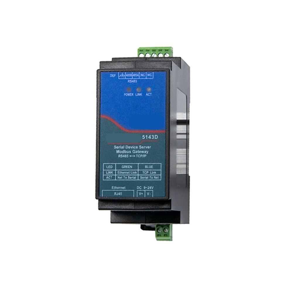 Din-Rail Zlan5143d Serial Device Server Modbus Gateway Rs485 From To Tcp/Ip Dc9-24V Support Full Duplex 6032645697233