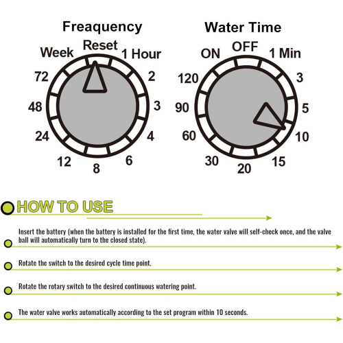 Outdoor Irrigation Timer with Automatic Sprinkler Controller for Programmable Garden Watering 2