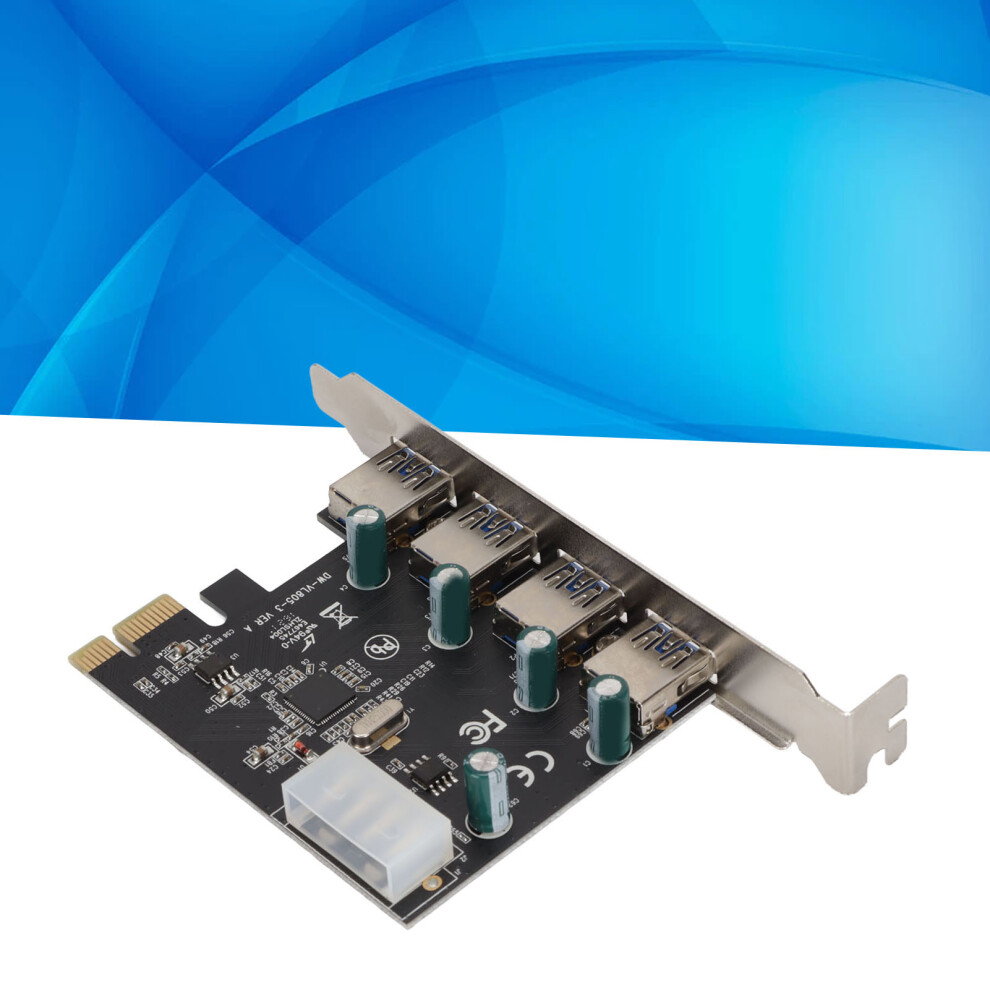 Pcie To Usb3.0 Expansion Card 4 Ports, High-Speed, Stable Transfer 9421375923885