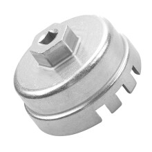 Professional Aluminum Alloy Oil Filter Wrench for Cars with Durable Anodized Finish Silver