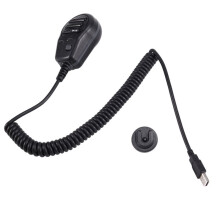 QX-18 Microfone de Alto-Falante Portátil USB para Euro Truck Simulator 2, com Suporte para PTT, Dispositivo USB, Teclado com Suporte para Microfone