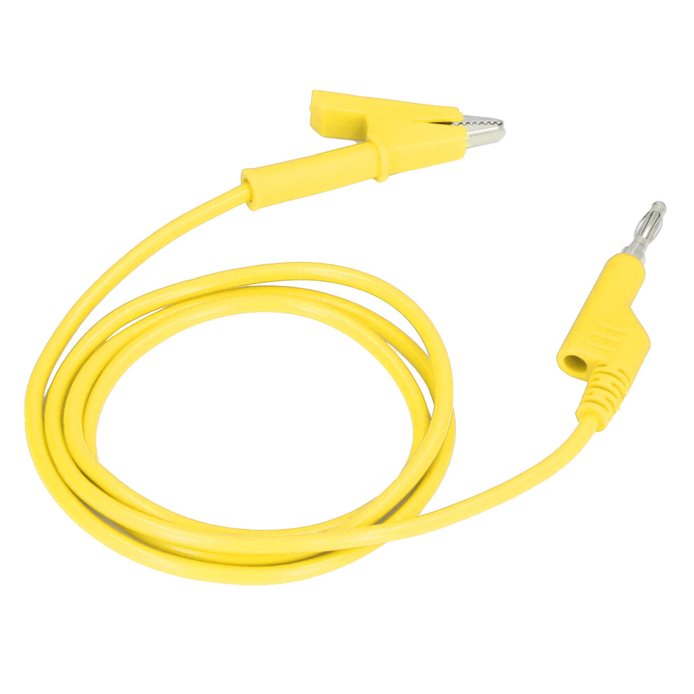Reliable 4Mm Test Leads With Crocodile Clip And Banana Plug J. Yellow 9311375924763