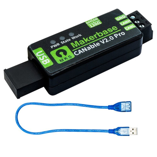 Makerbase CANable 2.0 USB Naar CAN-Module-Adapteranalysator CANFD Slcan-Aansluiting CAN CANdleLight Klipper V2.0 Pro S