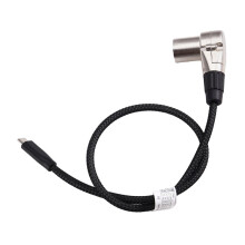 USB C to XLR Converter Adapter Cable,Type C to Right Angle 3Pin XLR Male Audio Cord for Amplifier,Mixer Console Male
