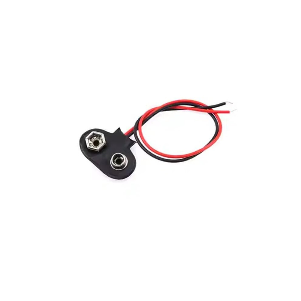 5Pcs 9V Battery Snap Connector With Durable 15Cm Wire Leads Ttype For Diy Electronics 9382693321145
