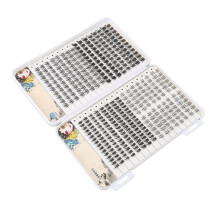 400 Clusters Individual Eyelash Extensions Soft Fluffy Reusable Mixed Length