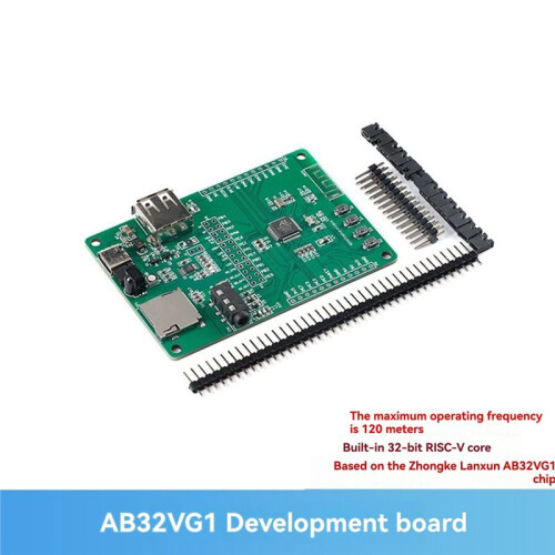 AB32VG1 Ontwikkelingsbordmodule AB32V Ingebouwde 32-Bits RISC-V Core MCU Microcontroller RT-Thread 5V 120MHz Demo 1