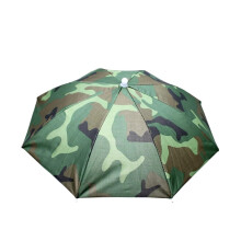 Fishing Umbrella Double Folding Waterproof UV Protection for Outdoor Hiking Sun Rain Sky Blue