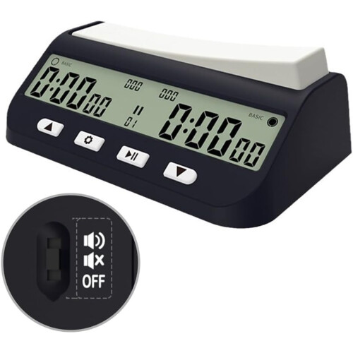 Digital Chess Clock with MultiFunction Timing Modes, Large Display, Energy Saving for Go and Chinese Chess 1