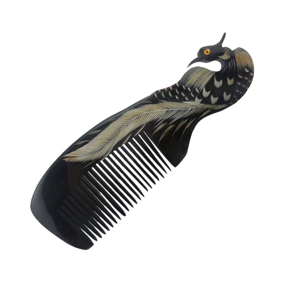 Unisex Retro Ox Horn Comb Hair Brush Detangle Magic Anti-Static Comb Health Scalp Massage Combs